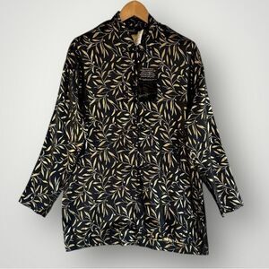 🎉5 for $45🎉NWT Mureli Vintage Silk Top Blouse Shirt Women Size S